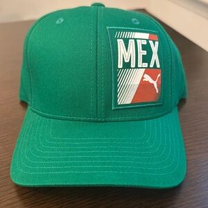 Puma Mexico Hat - Flexfit - S/M Size, Green